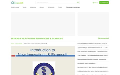 Introduction to New Innovations & Examsoft - [PPTX Powerpoint]