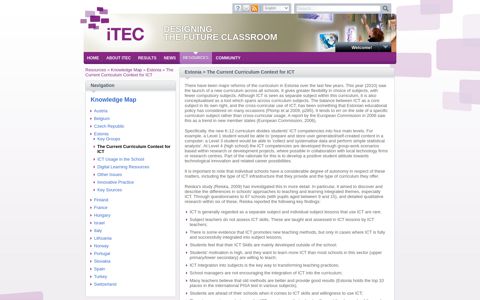 The Current Curriculum Context for ICT - iTEC