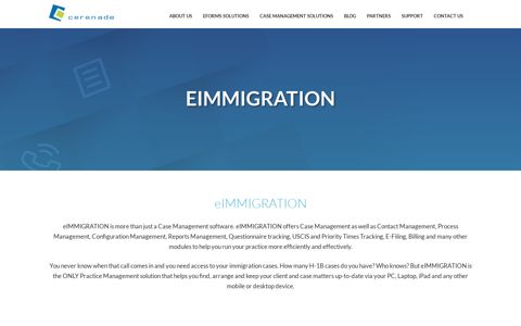 eIMMIGRATION | Immigration Software | Cerenade