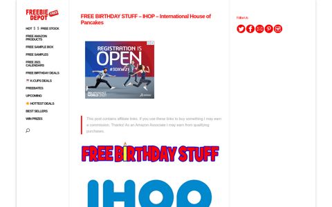 FREE BIRTHDAY STUFF – IHOP – International House of ...