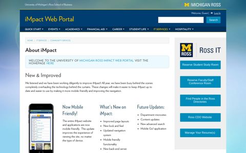 About iMpact | iMpact Web Portal | University of Michigan's ...