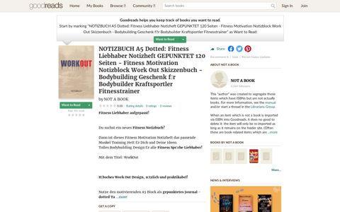 NOTIZBUCH A5 Dotted: Fitness Liebhaber Notizheft GEPUNKTET ...