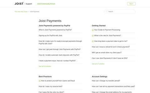 Joist Payments – The Joist Help Center