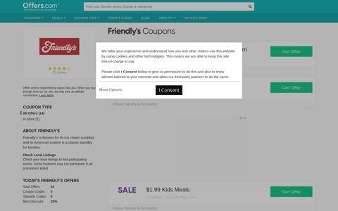 25% off Friendly's Coupons & Specials (Dec. 2020) - Offers.com