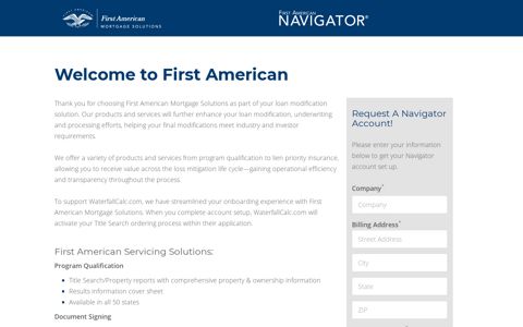First American Navigator