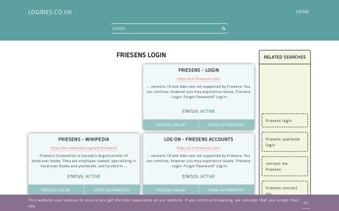 friesens login - General Information about Login - Logines.co.uk