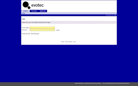Click Here To Login - Evotec AG