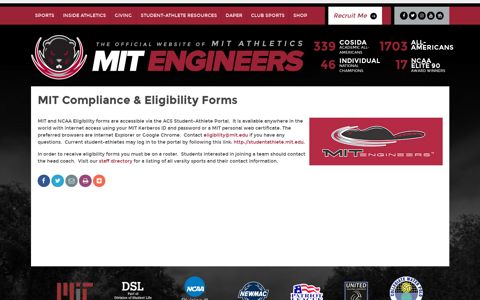 MIT Compliance & Eligibility Forms - MIT
