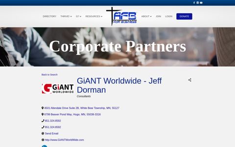 GiANT Worldwide - Jeff Dorman Corporate Partners ...