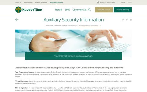 Auxiliary Security Information | Online Branch ... - Kuveyt Türk
