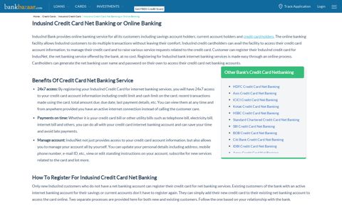 Indusind Credit Card Net Banking: Registration & Login