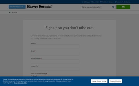 Register - Harvey Norman Ireland