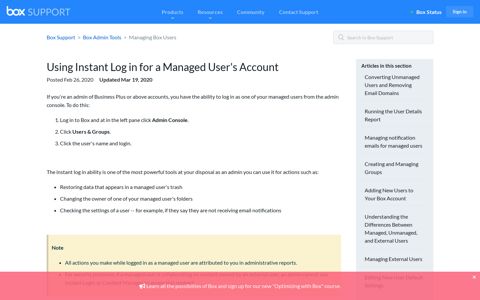 Using Instant Log in for a Managed User's Account – Box ...