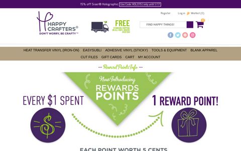 Reward Points Info | Happy Crafters