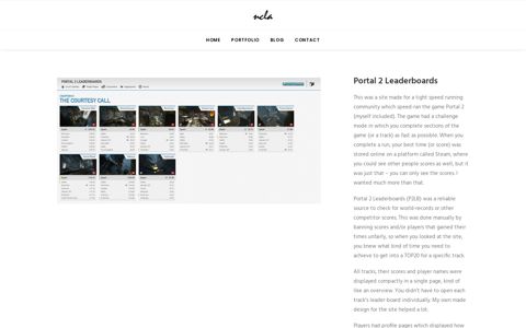 Portal 2 Leaderboards – ncla