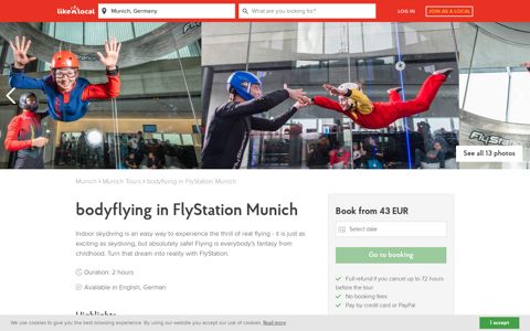 bodyflying in FlyStation Munich - in Munich - LikeALocal Guide