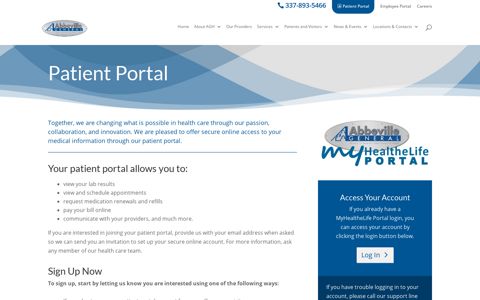Patient Portal - Abbeville General Hospital