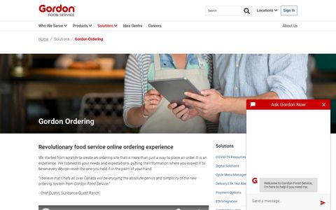 Gordon Ordering | Gordon Food Service Canada
