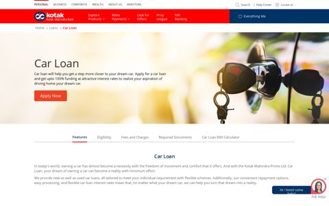 Car Loan - Kotak Mahindra Bank