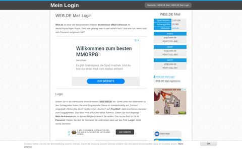 WEB.DE Mail Login | Mein Login