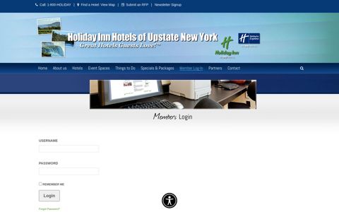 Member Log-In – IHG Hotels of Upstate New York