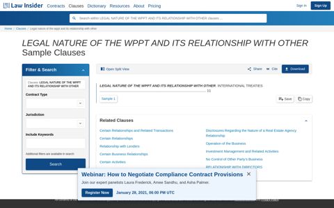 LEGAL NATURE OF THE WPPT AND ITS RELATIONSHIP WITH ...