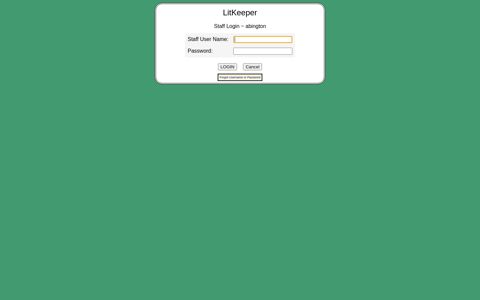LK - Login [PATRON] - EventKeeper