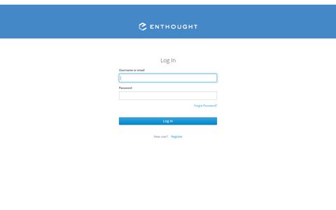 Sign in to your Enthought account.