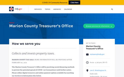 Marion County Treasurer's Office - indy.gov