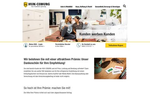 Kunden werben Kunden | HUK-COBURG