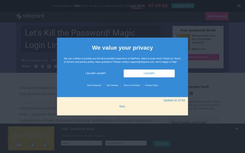 Let's Kill the Password! Magic Login Links to the Rescue ...