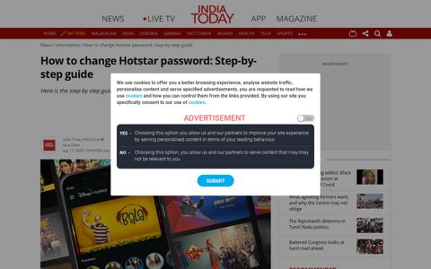 How to change Hotstar password: Step-by-step guideHow to ...
