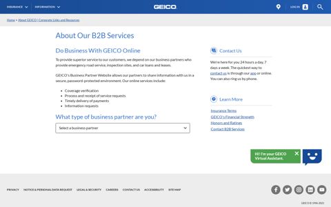 About Our B2B Services ~ Become a Business Partner | GEICO