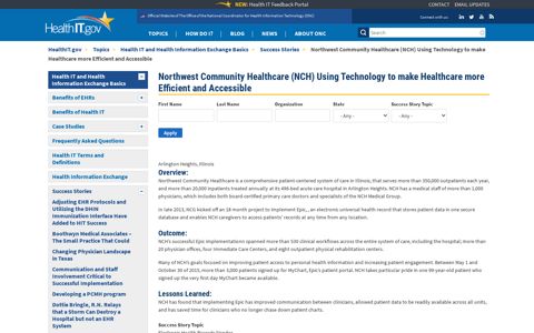 Northwest Community Healthcare (NCH) Using Technology to ...