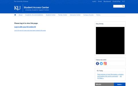Please log in | Student Access Center