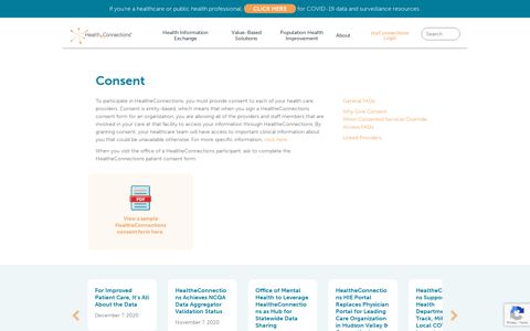 Consent - HealtheConnections