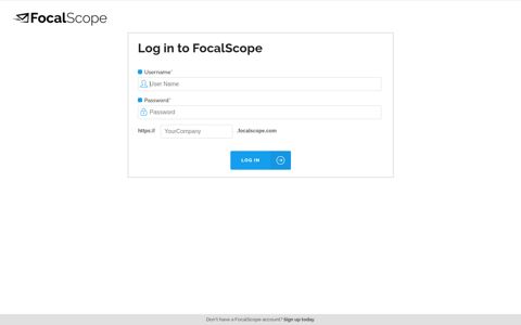 Log in - FocalScope
