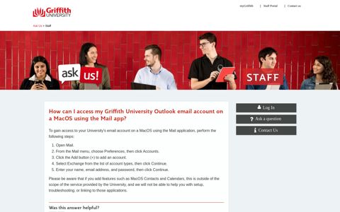 How can I access my Griffith University Outlook email account ...