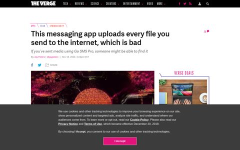 Messaging app Go SMS Pro uploads every file you send to ...