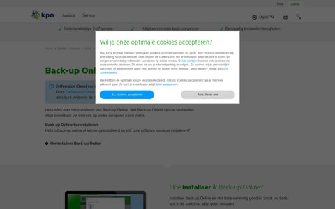 Back-up Online installeren | KPN Zakelijk