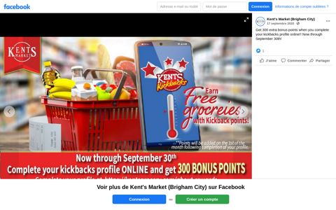 Kent's Market - Get 300 extra bonus points when you ...