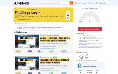 Fijivillage Login - A database full of login pages from all over ...