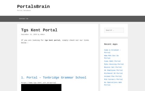 Tgs Kent - Portal - Tonbridge Grammar School
