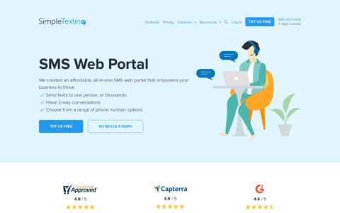 SMS Web Portal | SimpleTexting
