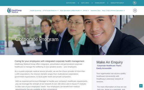 Corporate Medical Centre - Corporate Program | Healthway ...