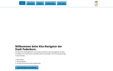 Paderborner Kita-Navigator: Startseite