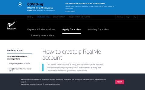 How to create a RealMe account | Immigration New Zealand