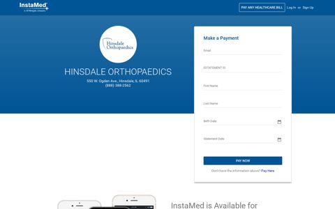 hinsdale orthopaedics - Patient Portal - Home
