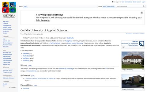 Ostfalia University of Applied Sciences - Wikipedia