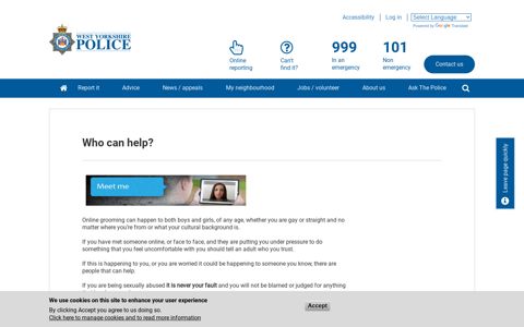 Who can help? | West Yorkshire Police